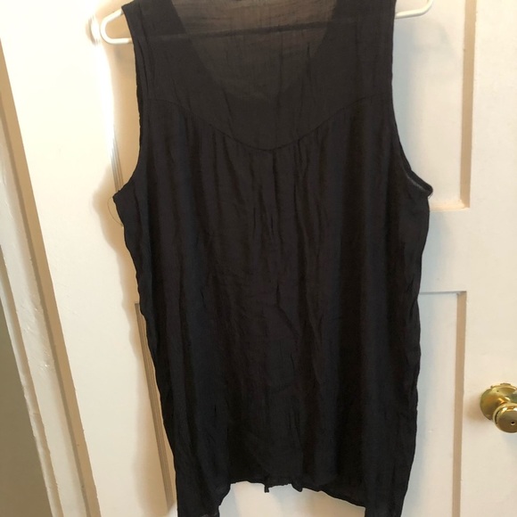 Ricki's xxl Black Pleated Blouse with Embellished Details- perfect for work - Picture 5 of 7